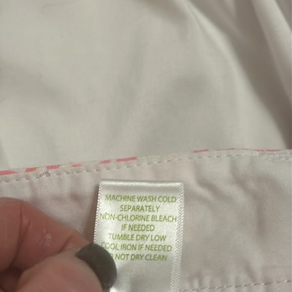 Lilly Pulitzer Womens Walsh Short Resort White Getting Steamy Print Sz 10 Preppy - Picture 8 of 8